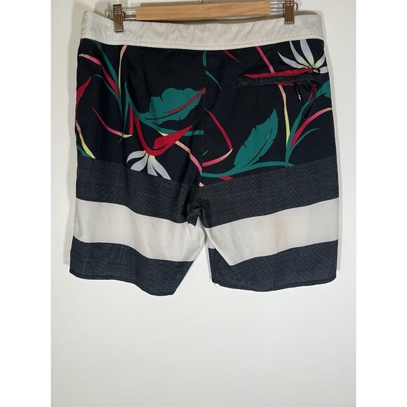 VANS Board Shorts ERA 4 way stretch surf black palms open shade 34 beach - Picture 2 of 9